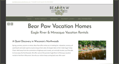 Desktop Screenshot of bearpawvacationhomes.com